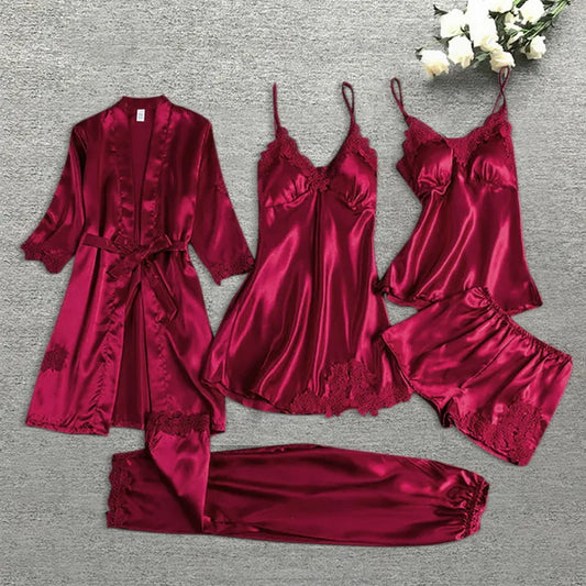 Anniversary Night Gift Your Bae 5 pc Set - Premium Silk Material