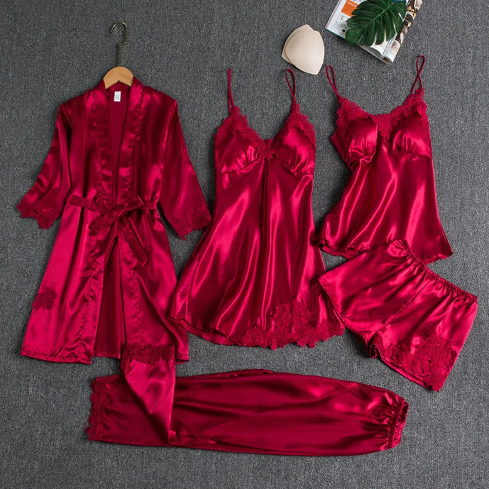 Anniversary Night Gift Your Bae 5 pc Set - Premium Silk Material