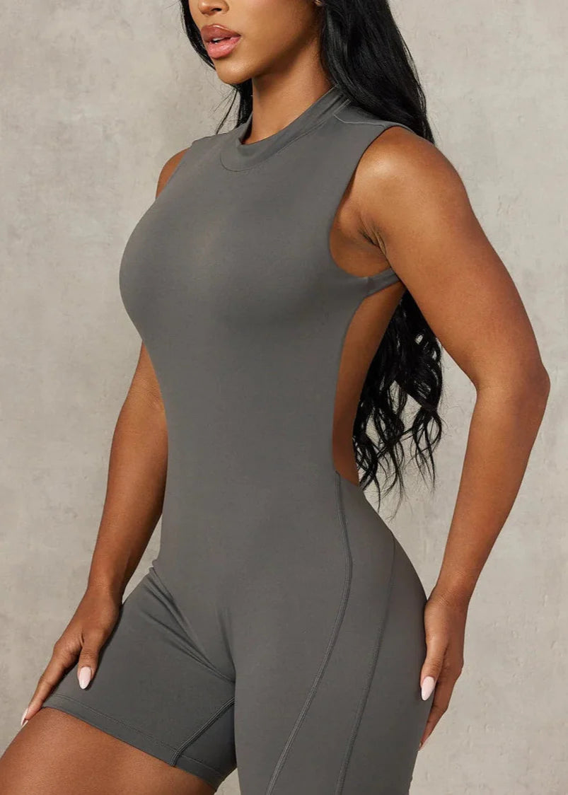 Backless Bodysuit with Built in Bra