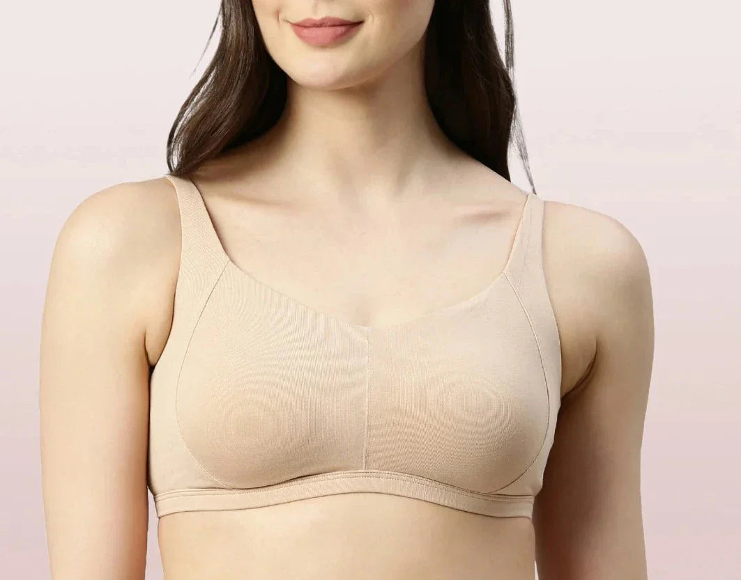 Softest Bra Ever - Cotton Seamless Bra Padded with Full Coverage