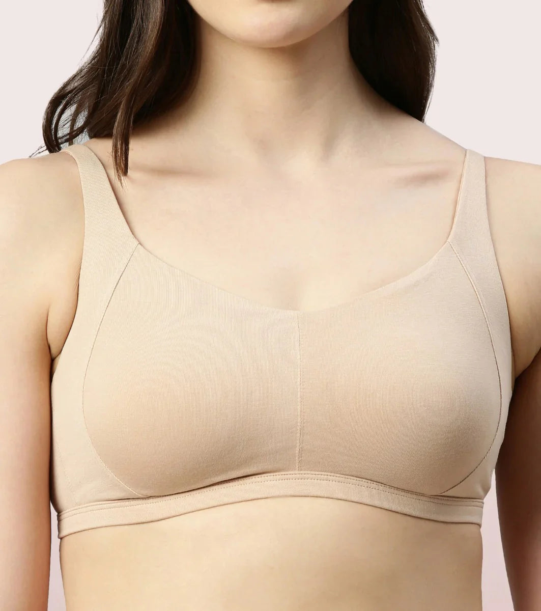 Softest Bra Ever - Cotton Seamless Bra Padded with Full Coverage